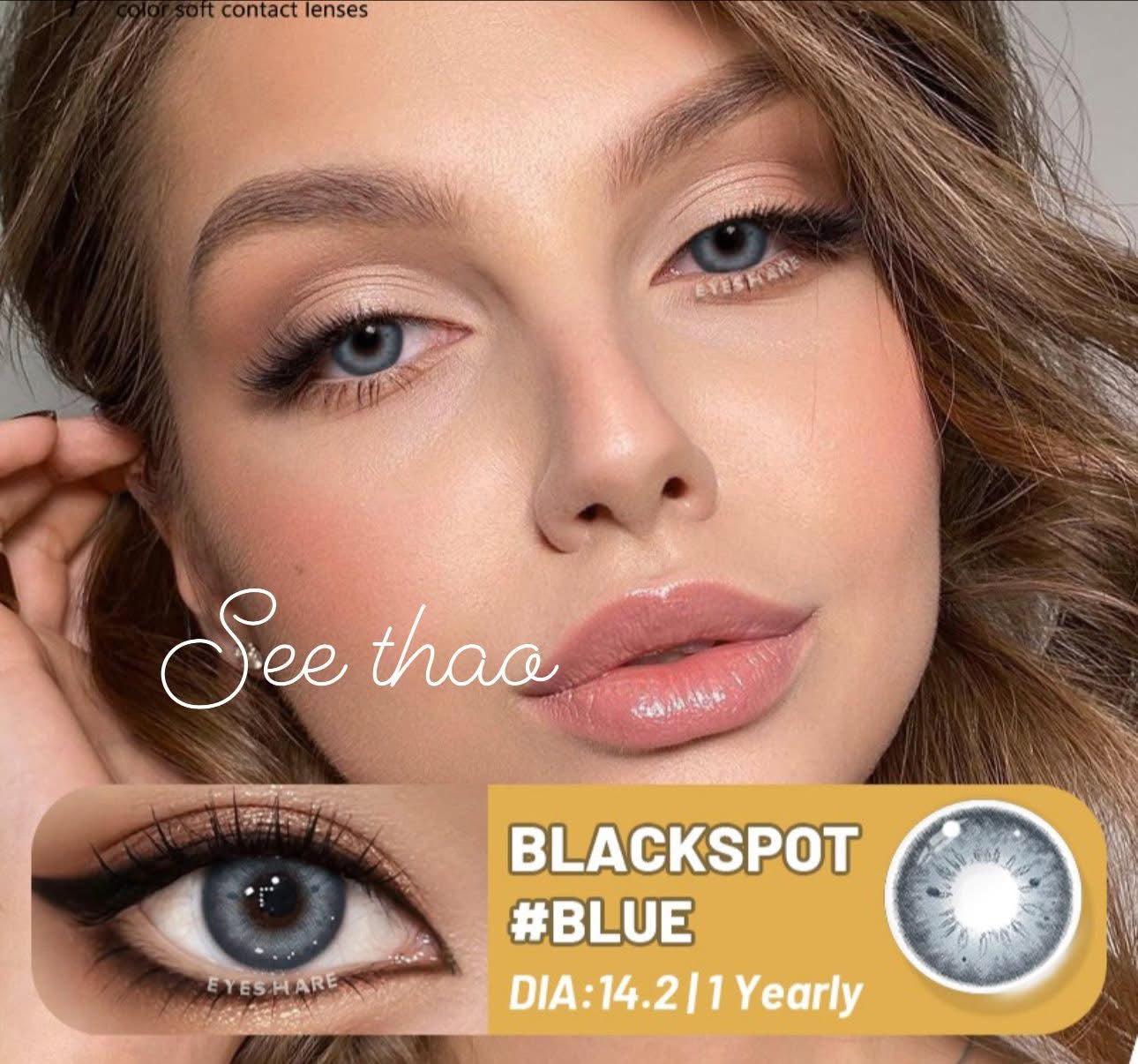 Black spot colors contacts