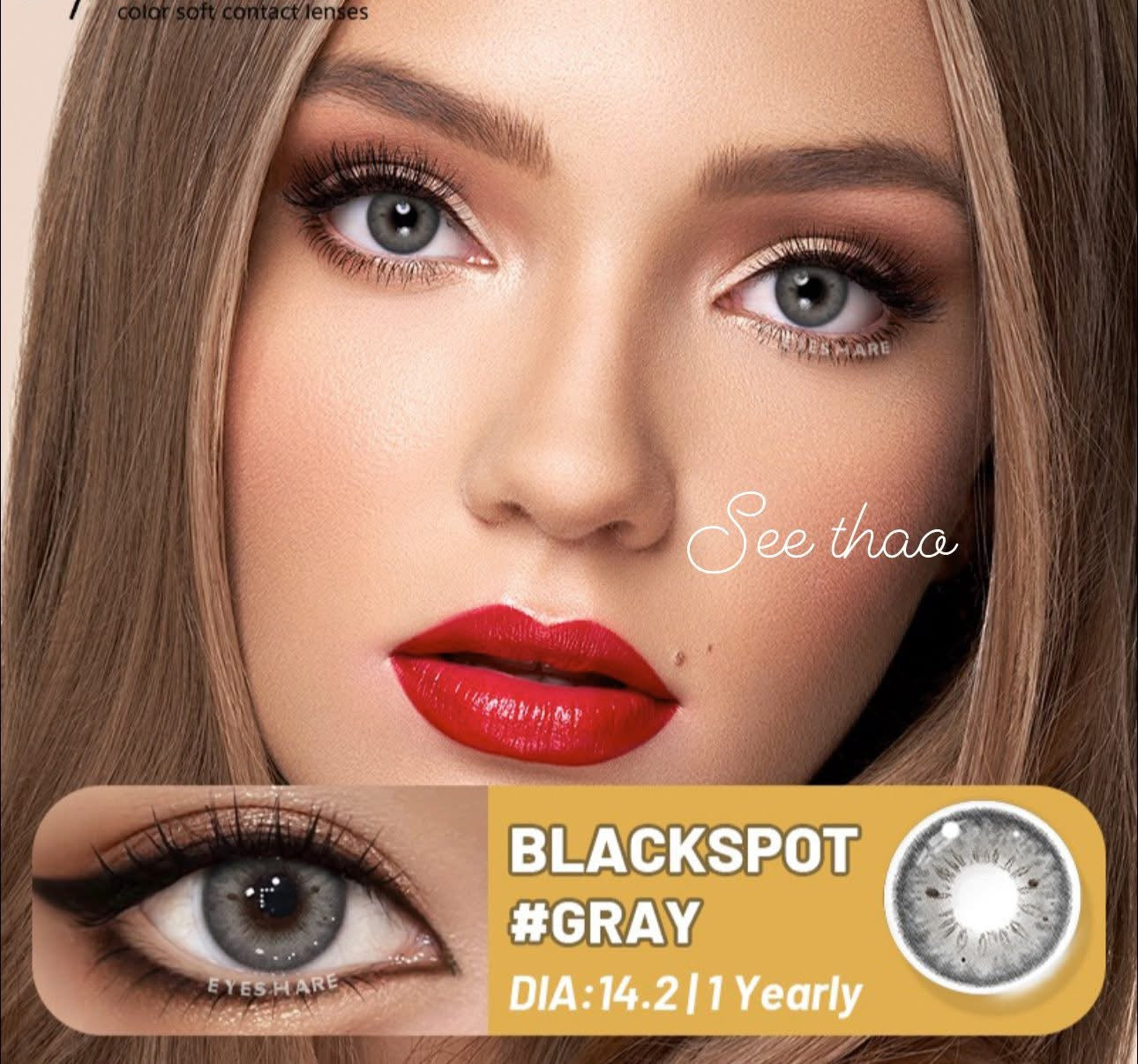 Black spot colors contacts