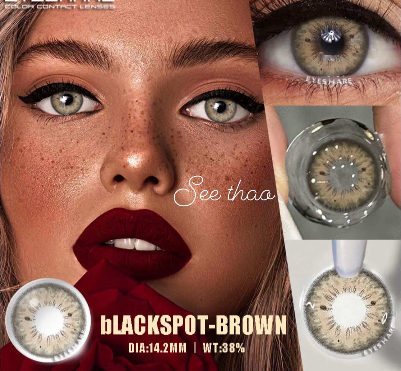 Black spot colors contacts